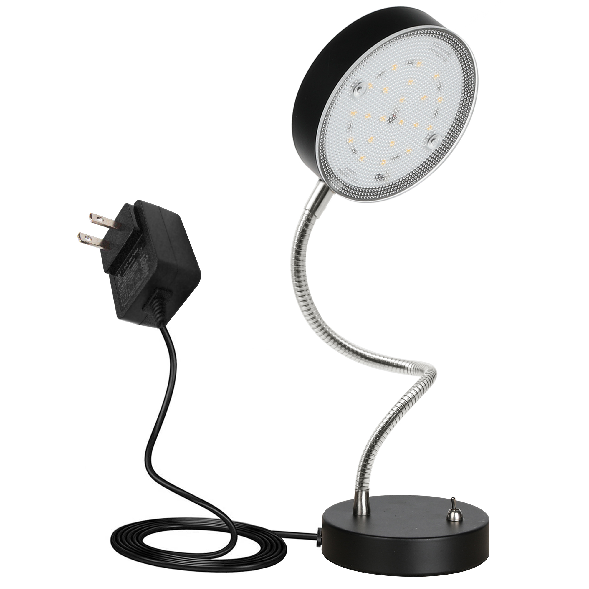 MingBright LED Reading Light, Office Table Lamp with 21LEDs, Flexible  Gooseneck Light 4000K Natural Light Eye Protection Desk Light