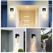 Wall Lantern 4.7-in W 1 -Light Matte Black Integrated LED Wall Sconce
