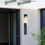 Wall Lantern 4.7-in W 1 -Light Matte Black Integrated LED Wall Sconce