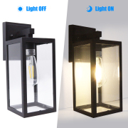 Wall Sconces 1 -Light 13.4-in H Matte Black Hardwired Outdoor Wall Light