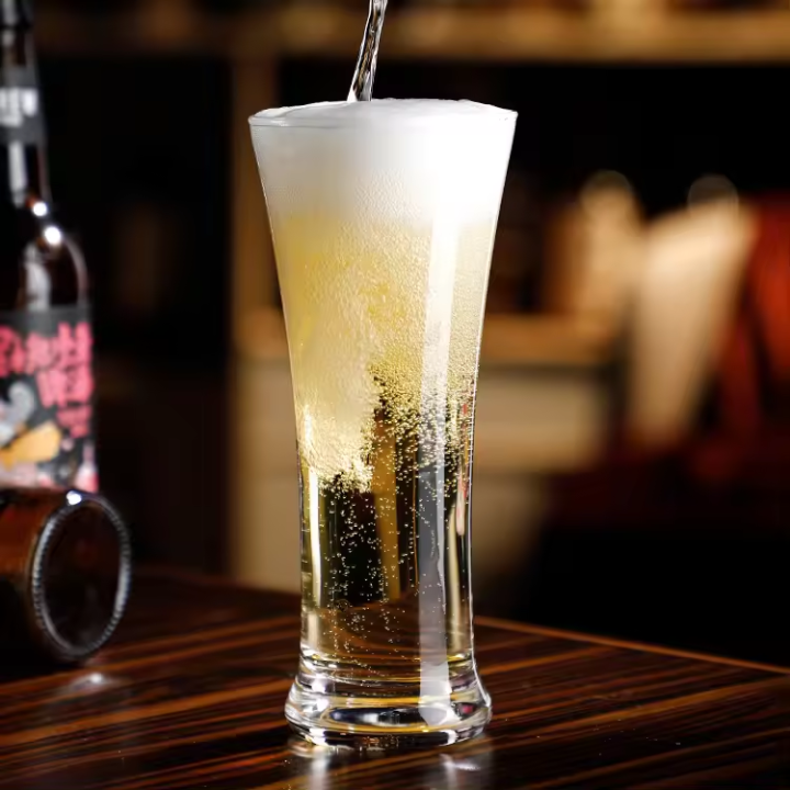 6oz 250ml 500ml Crystal Glassware Branded Custom Logo Drinks Pilsner Tumbler Pint Glass Cup Beer Glasses Set For Nightclub