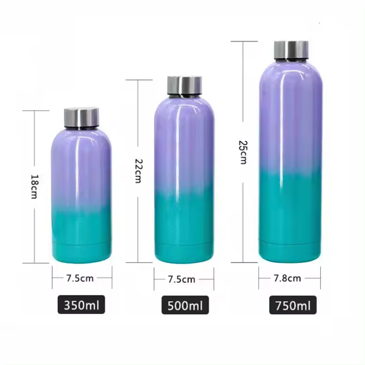 Personalizado Gym De Vidrio Acero Inoxidable Para Gimnasio Deportiva 500Ml 750Ml Botella De Agua