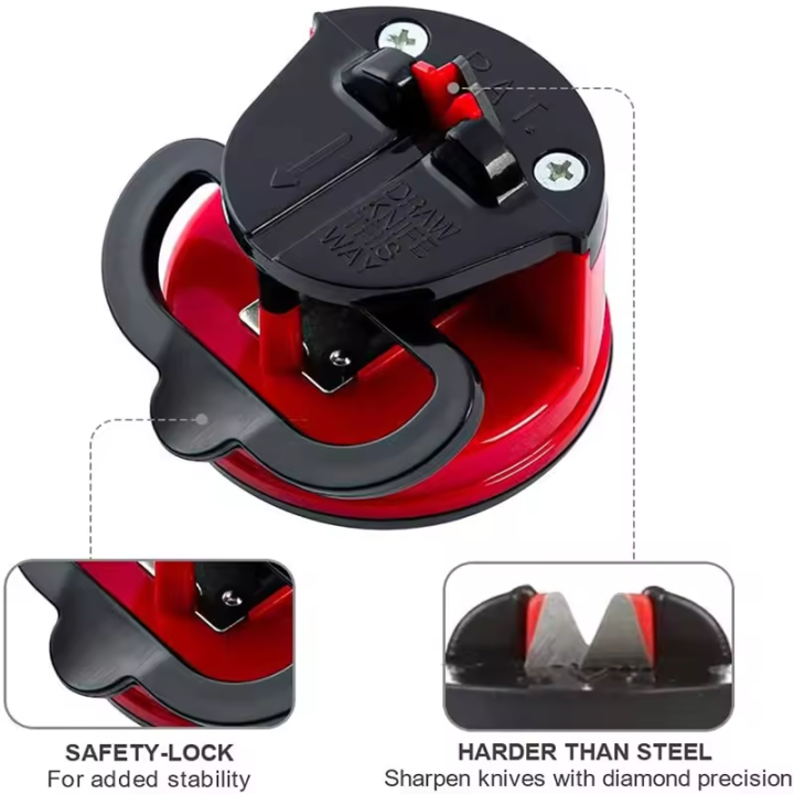 Knife Sharpener Tool Easy And Safe To Sharpens Kitchen Chef Knives Damascus Knives Sharpener Suction Kitchen Supplies