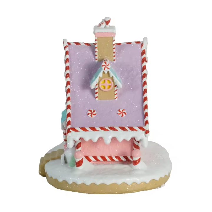 Wholesale Christmas gingerbread house candy village Christmas decor lighted gingerbread christmas decorations