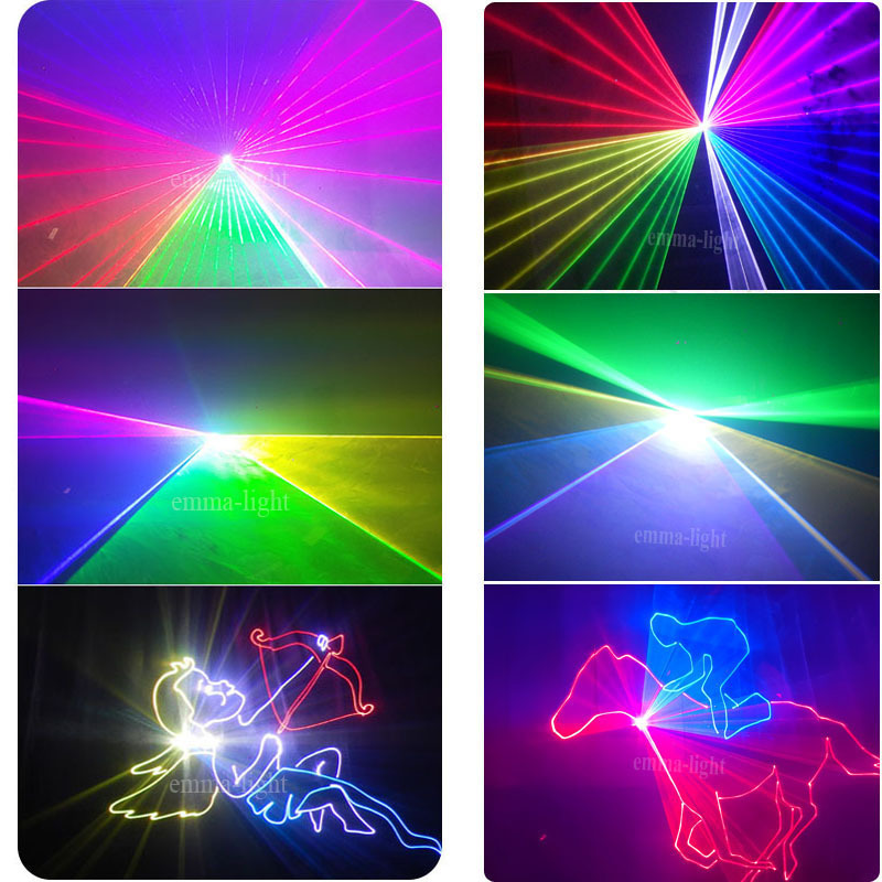 Ilda Dmx SD Card Text Animation Laser Projector Rgb Laser 4W 6W