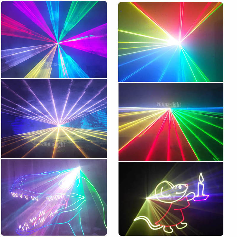 Bluetooth Compatiable ILDA Animation 4W 6W Laser Projector Voice