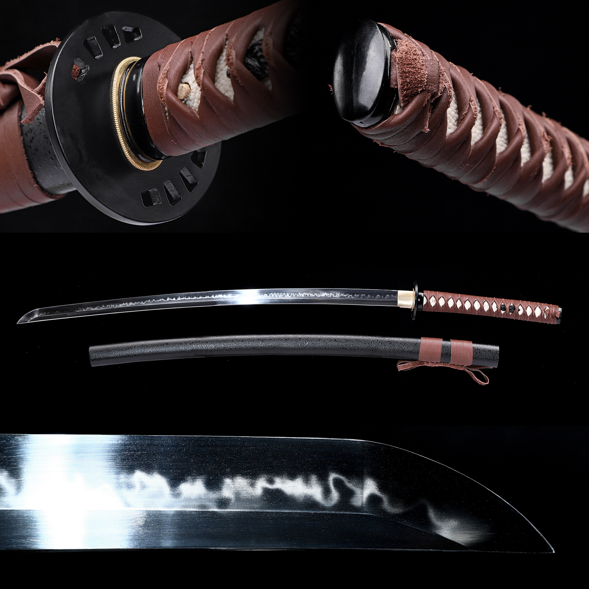 Hejiu Hattori Hanzo Kill Bill Samurai Katana Sword,Damascus Steel/High ...