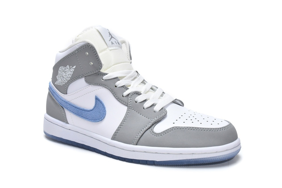 PK Jordan 1 Mid Wolf Grey Aluminum (W), BQ6472-105 sale online - repsneaker.net