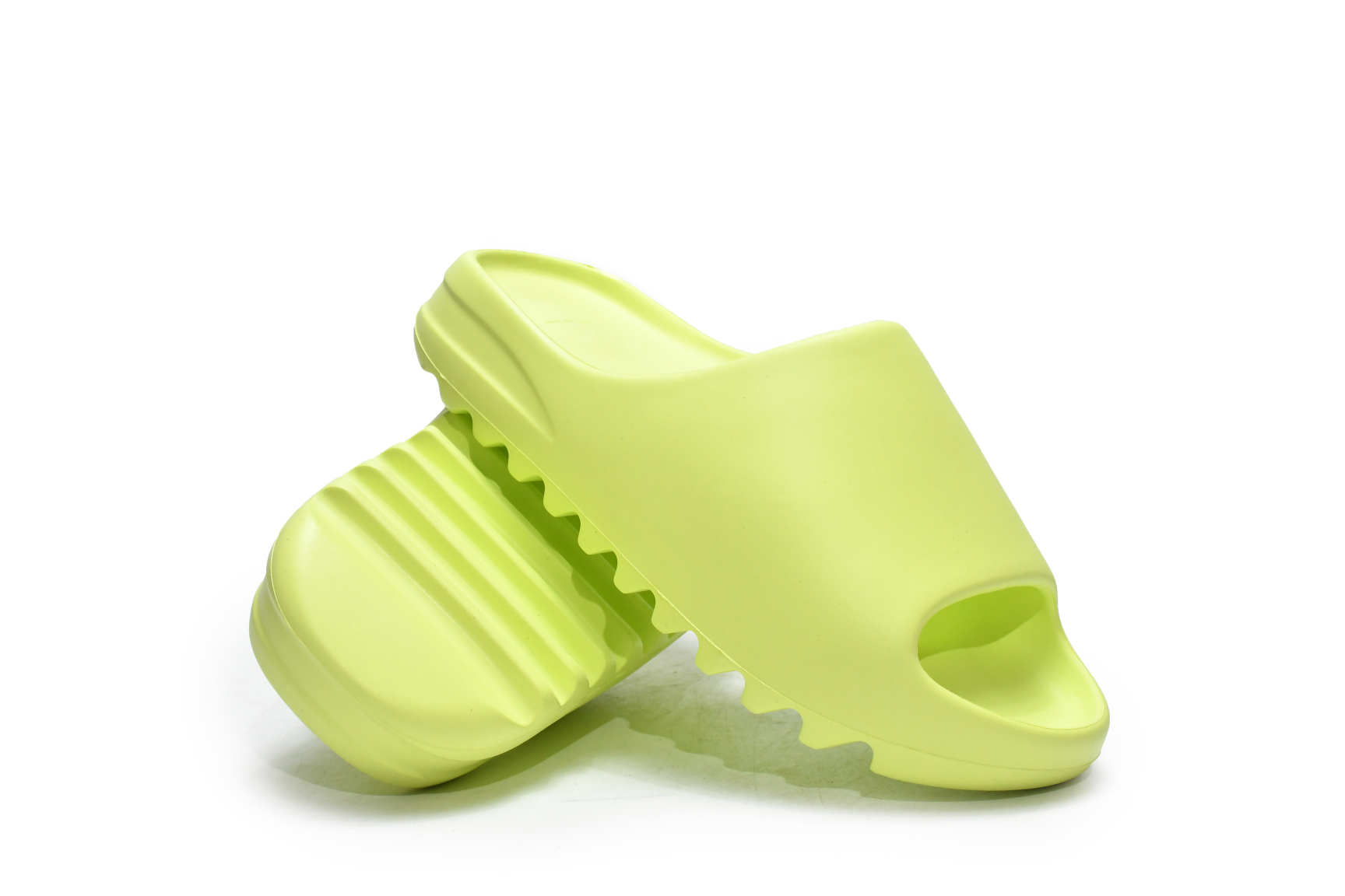 PK Yeezy Slide Glow Green, GX6138 sale online - repsneaker.net