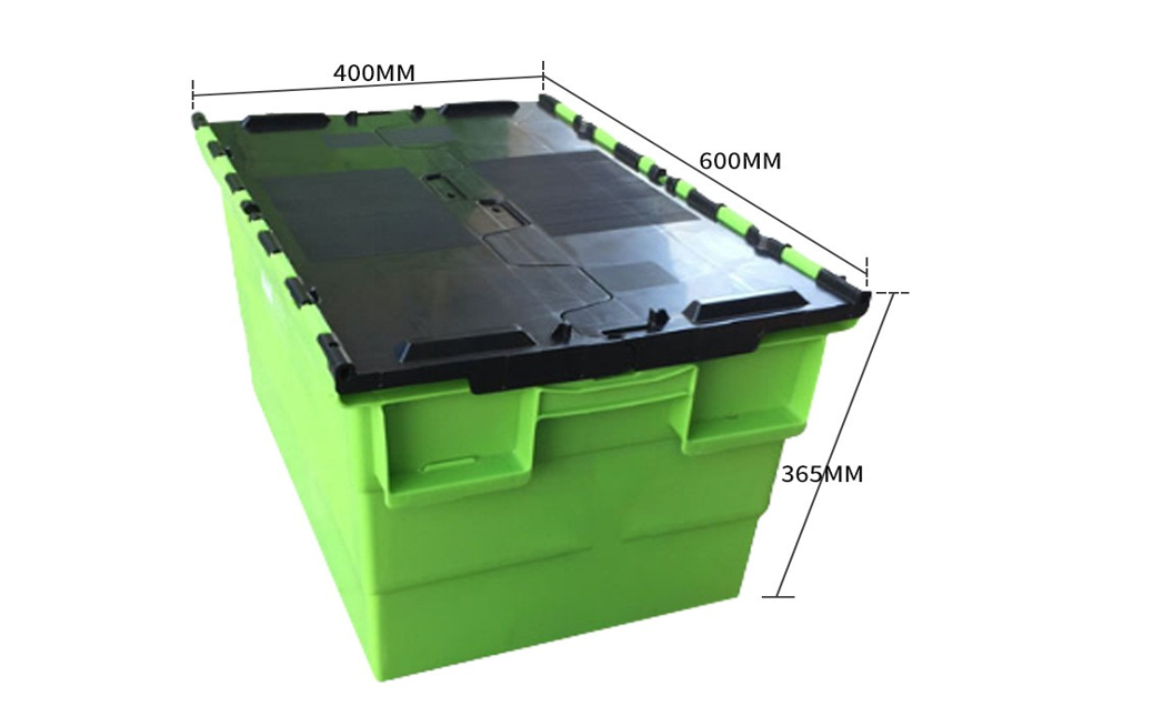 73L stackable and nestable plastic moving containers  