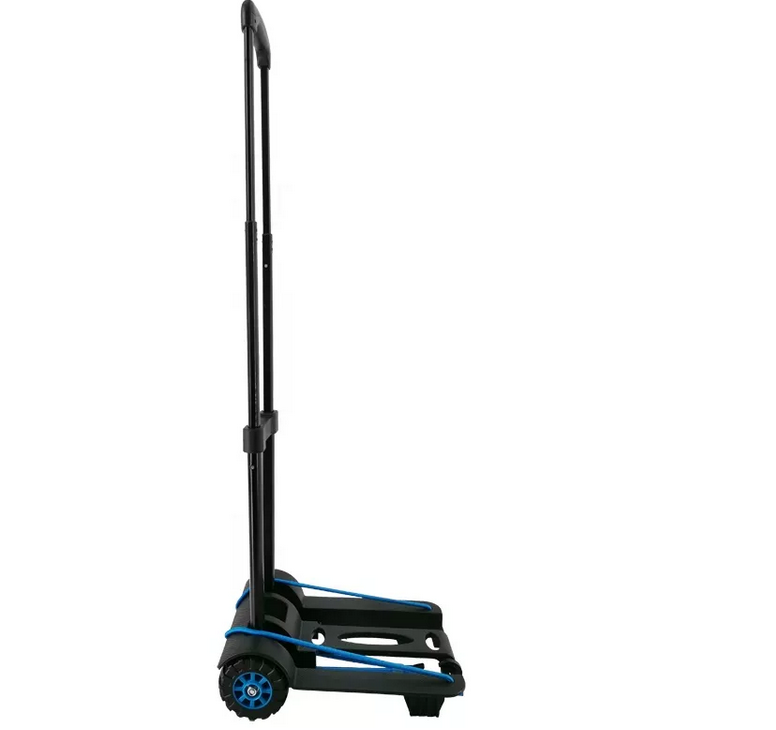 Plastic compact lightweight luggage cart for shopping  
