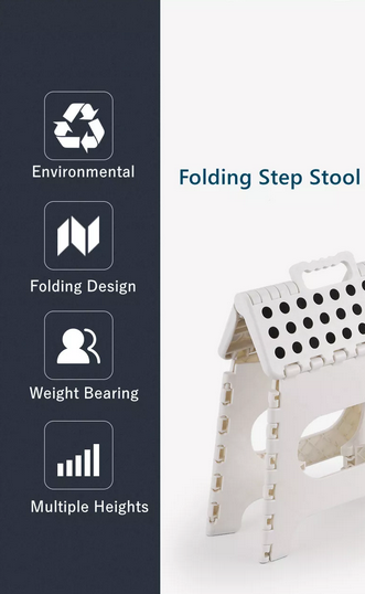 Folding Portable Lightweight Stool Plastic Folding Stool  