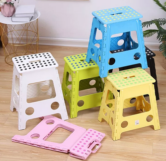 Plastic Portable Super Strong Folding Step Stool for Adults and Kids  
