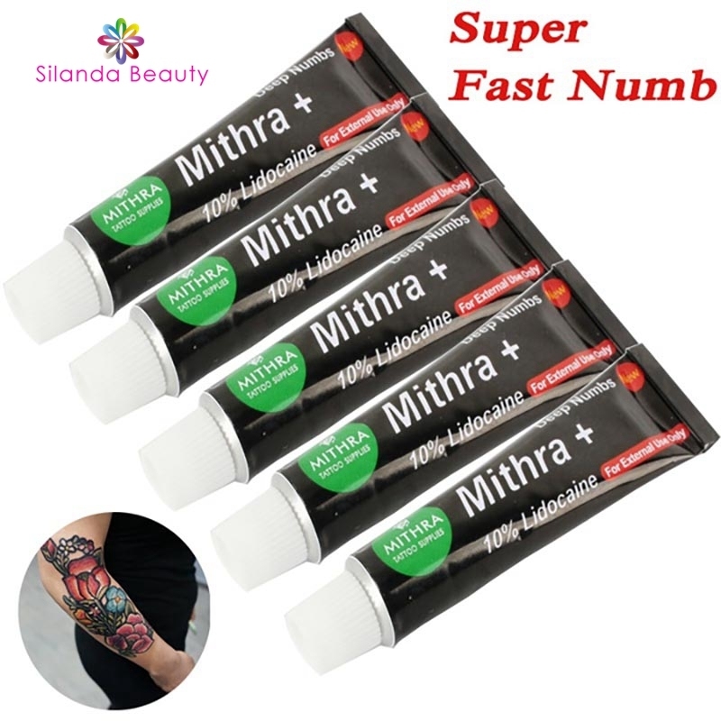 Mithra + 10 Lidocaine Numbing Cream Tattoo MTS Anesthetic Fast Numb