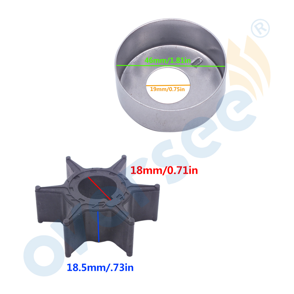 6J8W0078 Water Pump Impeller Kit For Yamaha Outboard Boat 4T F15 F30