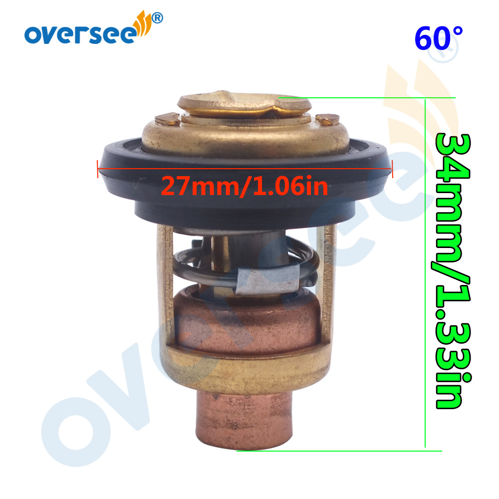 Thermostat For Johnson Evinrude Outboard 3-Cyl, V4, V6, V8 1985-1993 – Replaces 434137, 18-3500, 13170