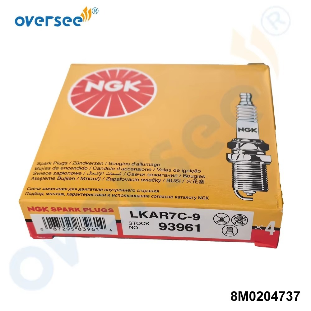8M0204737 Spark Plug LKAR7C-9 for Mercury 400HP 400HP 5.7L