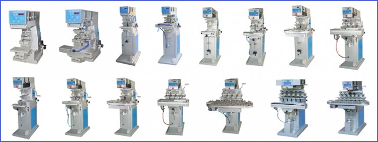 HX-M8c manufacturer pneumatic eight color  print pad machine, pad printing machine printer  