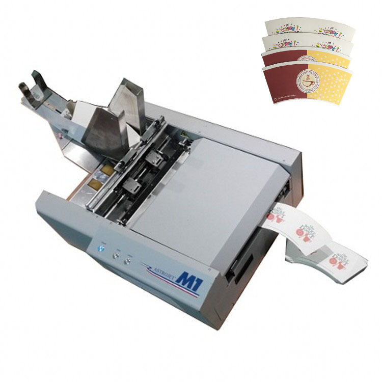 Telejet paper cup fan single sheet color printing machine   