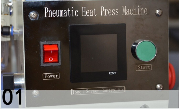 Dual heat and press machine for tshirt ready to wear clothes  