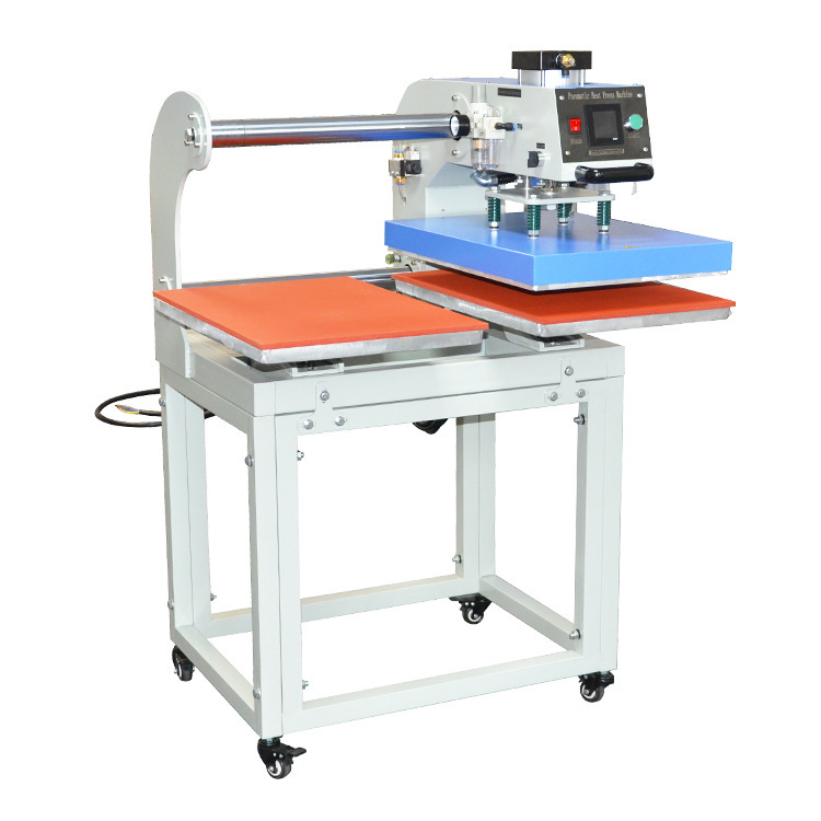 double position sublimation print  heat press transfer equipment  pneumatic hot stamping machine for Clothing t shirt  jersey  