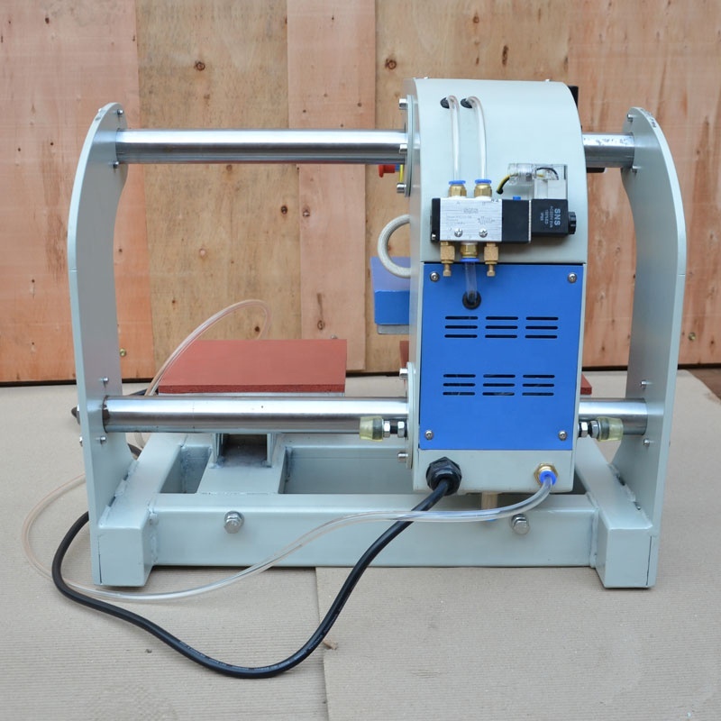 HT-QD2  20*20CM sliding pneumatic 2 station heat press machine for clothing and T-shirt  