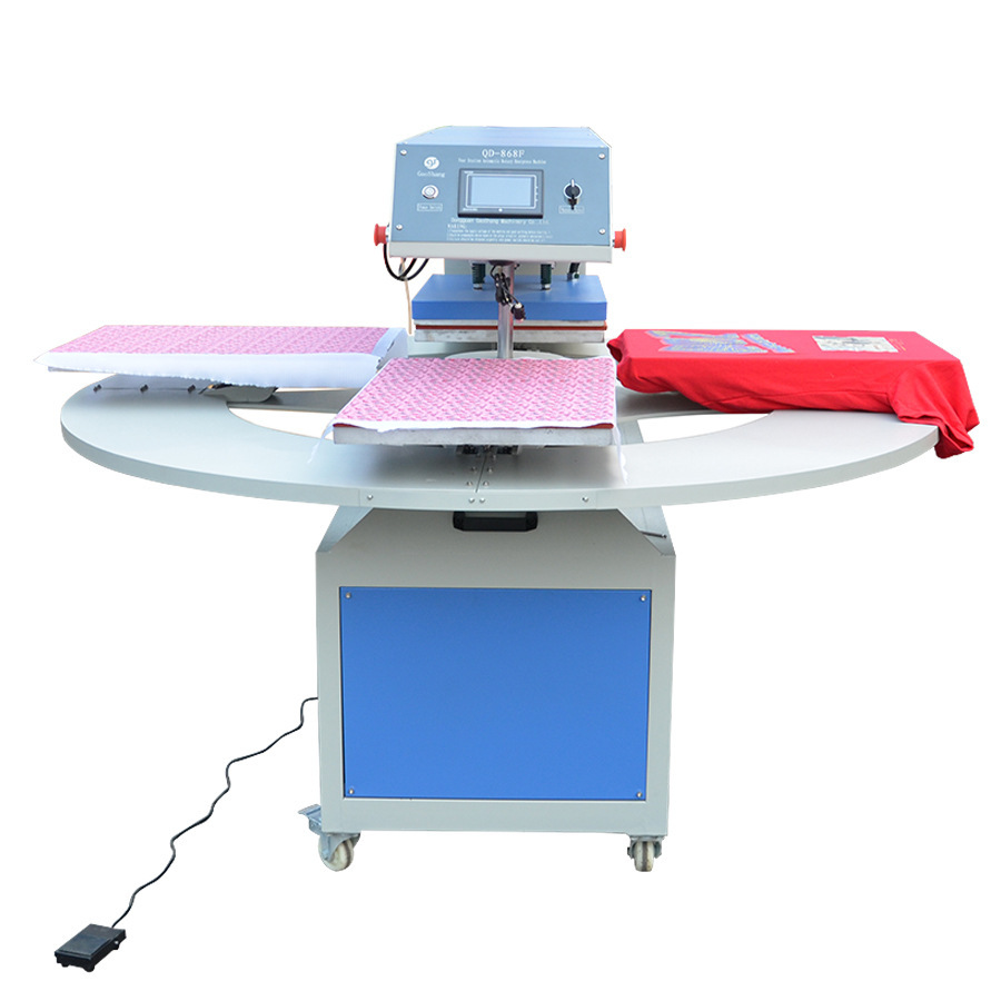  4 platen heat press machine tshirt for  lanyard cotton, linen, chemical fiber, Ni Dragon fabrics  