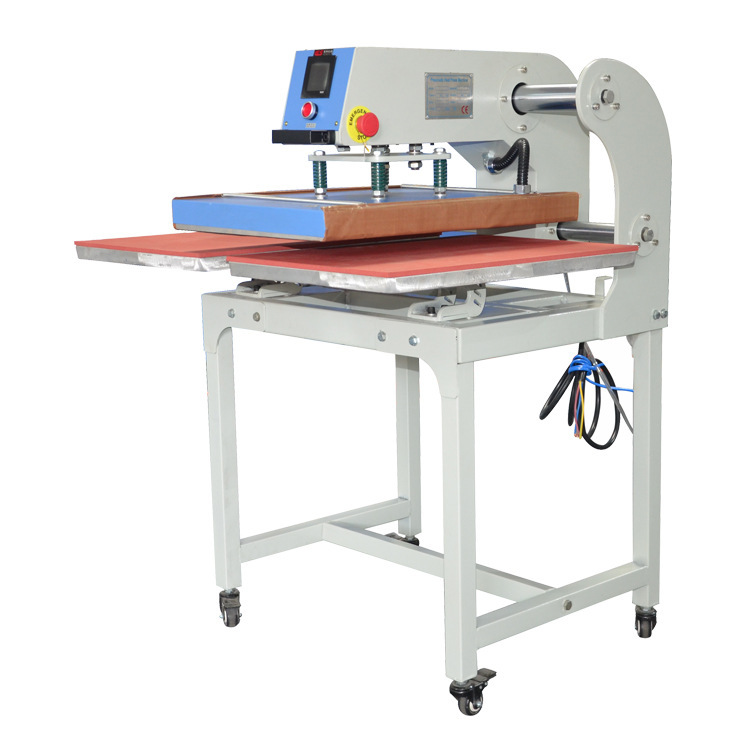 Double Station Pneumatic sublimation heat press machine  for apparel  
