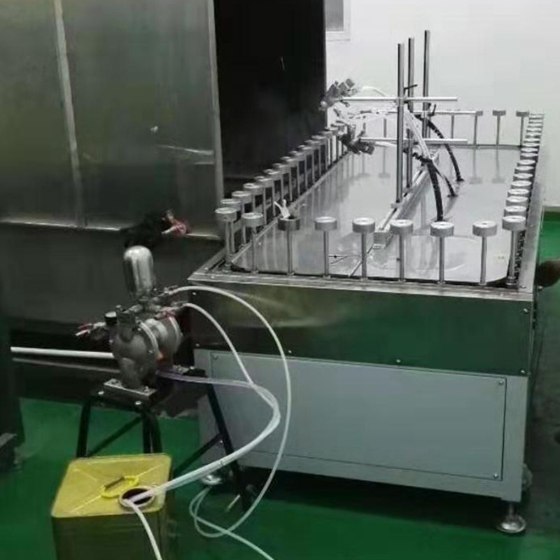 factory supply  Mini Spray paint machine with heating tunnel furnace for spraying the glass cup/bottle  