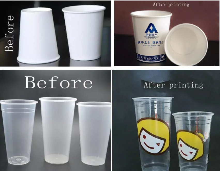 Multi Station Coffee Mug Round Plastic Bottle Cup Silk Screen Printers Automatic
