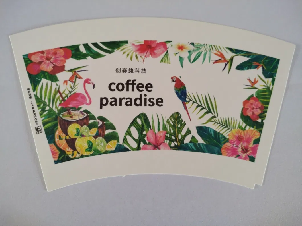 Color Paper Cup Fans Printer for Small Quantity Customized Logo