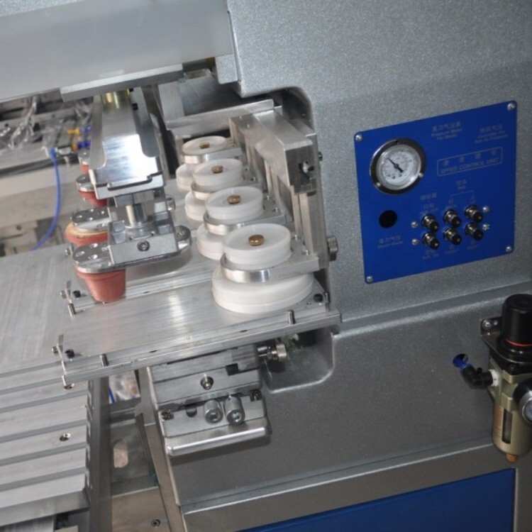 HX-S4C Dongguan factory  4 color precision pad printing machine pad printer for golf ball  