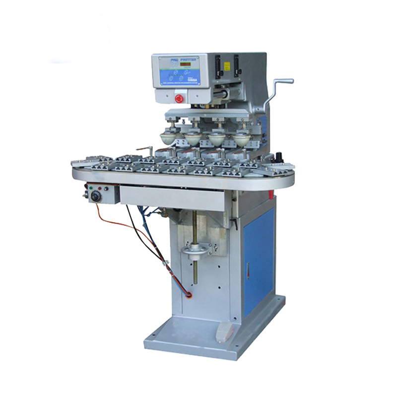 HX-M4S Dongguan manufacturer  pad printing machine  4 color pad printer for  athletic sneakers  