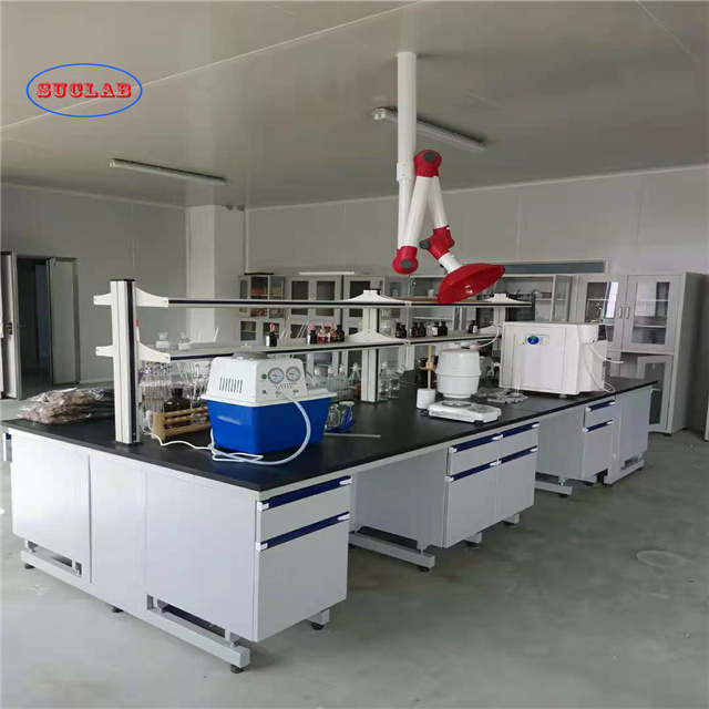 Chemical Acids and Alkalis Resistant Steel Wood  Laboratory Furniture for  Hospital & Chemical  Factory 