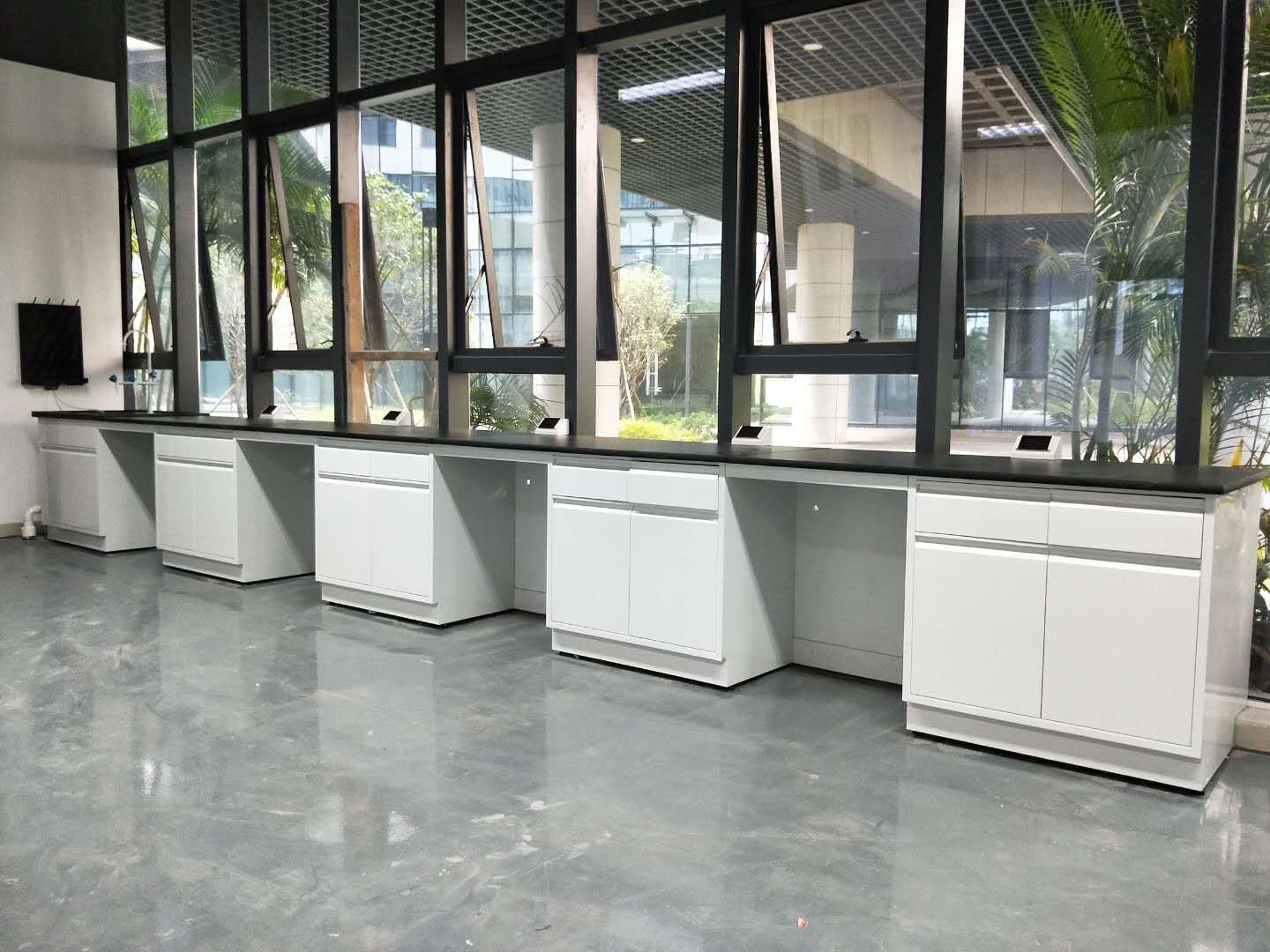  Corrosion Chemistry Resistance Customized  Size Lab Furniture Lab Casework Workstation Manufacturer & Laboratory Furniture With Lab Casework Solution  For College  Laboratory 