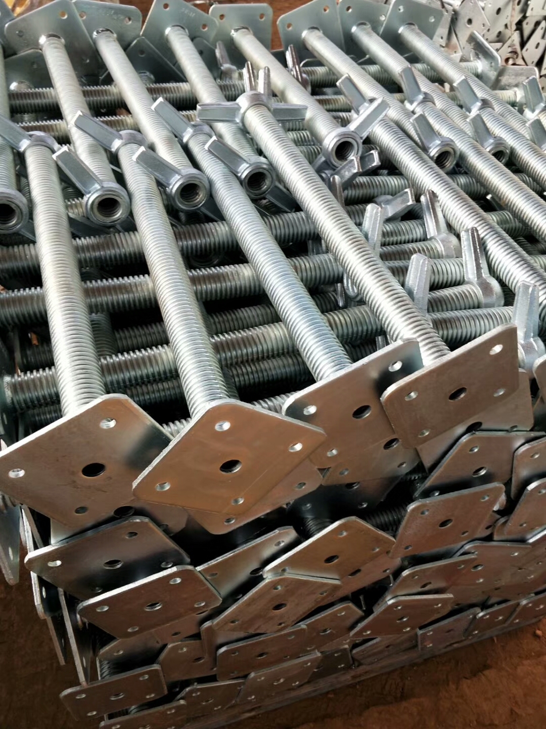 Scaffolding Jack Screw Jack base Scaffolding Electro galvanized adjustable base jack scaffolding