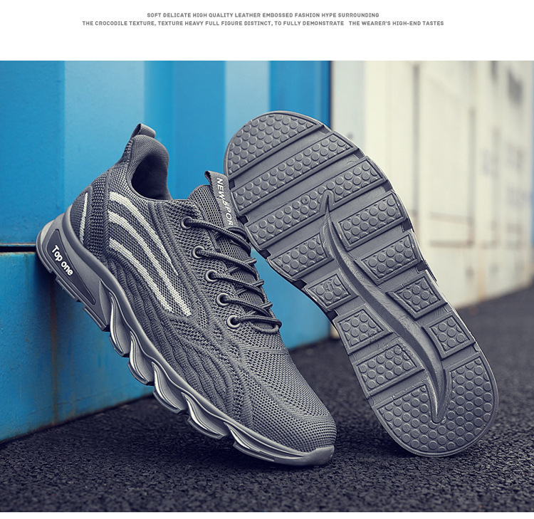 Breathable sports running shoes ,8861A,Grey