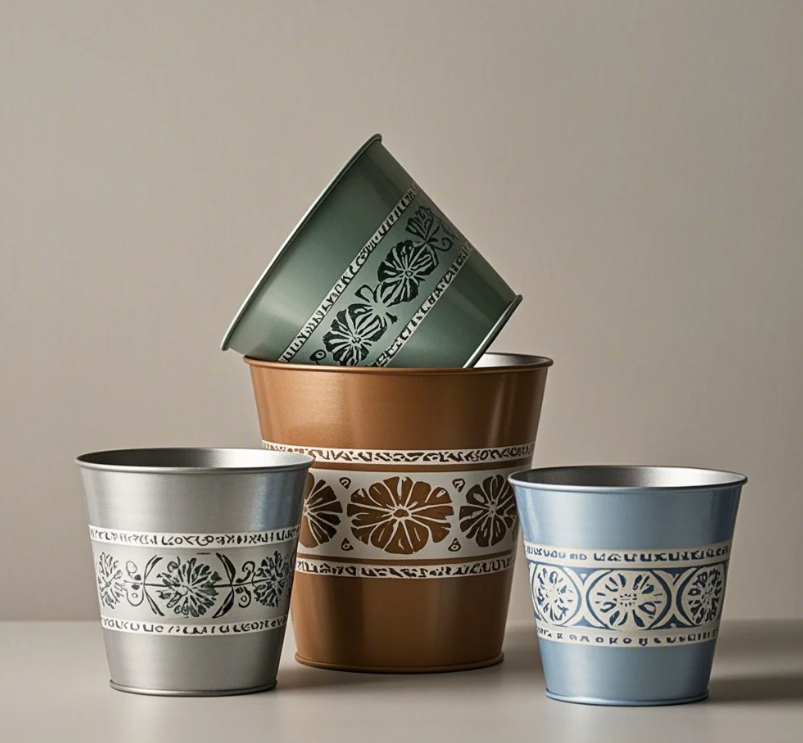 Metal Flower Pots Not Just Functional But Also Beautiful