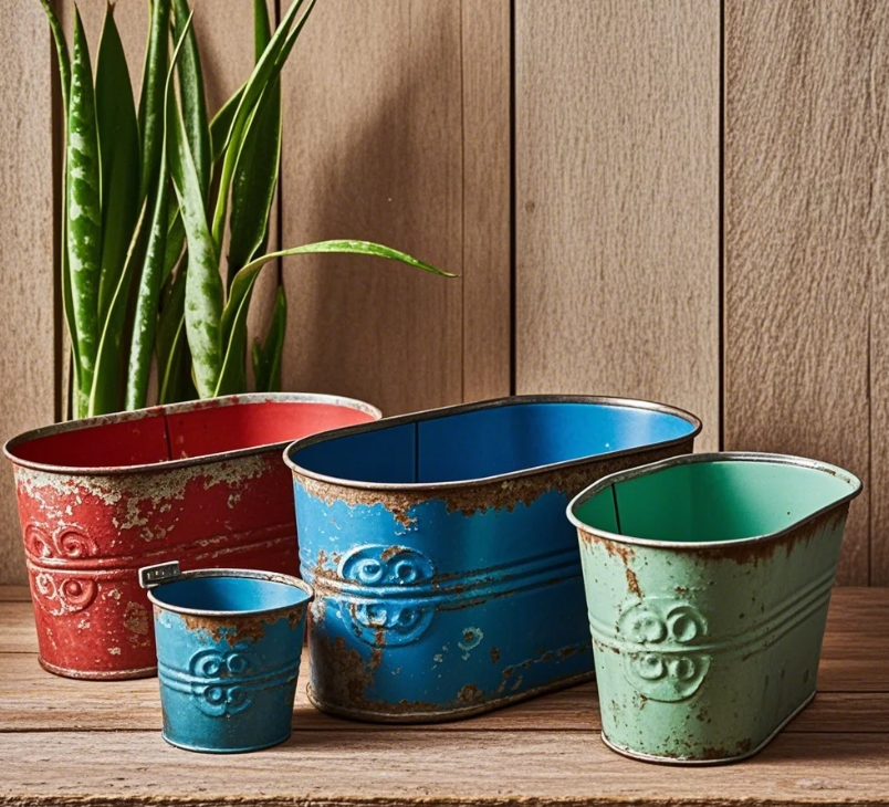 What is Metal Zinc Plant Pot