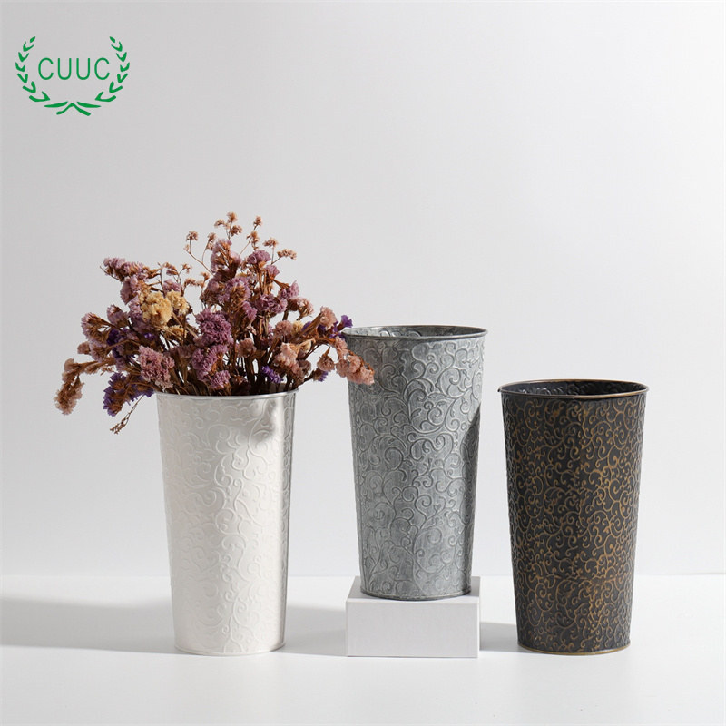 short wide plant pots Node Planter, Short Terracotta pot. Malto Finish Just Pot main image 1