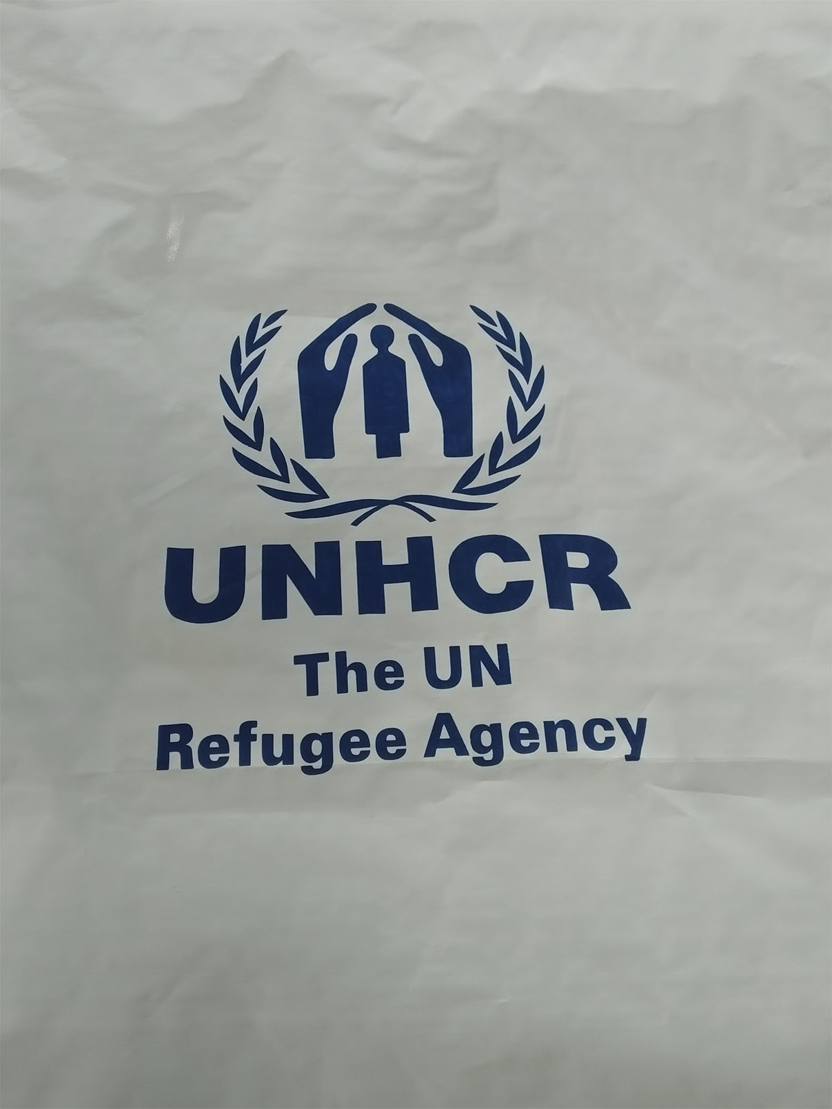 High UV resistant Printed PE tarpaulin customized UNHCR shelter ...