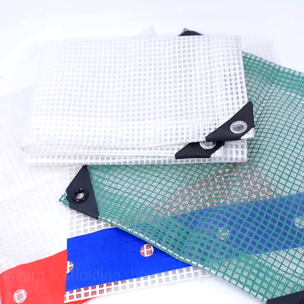 PE leno tarpaulin as scaffolding tarp with different colors of