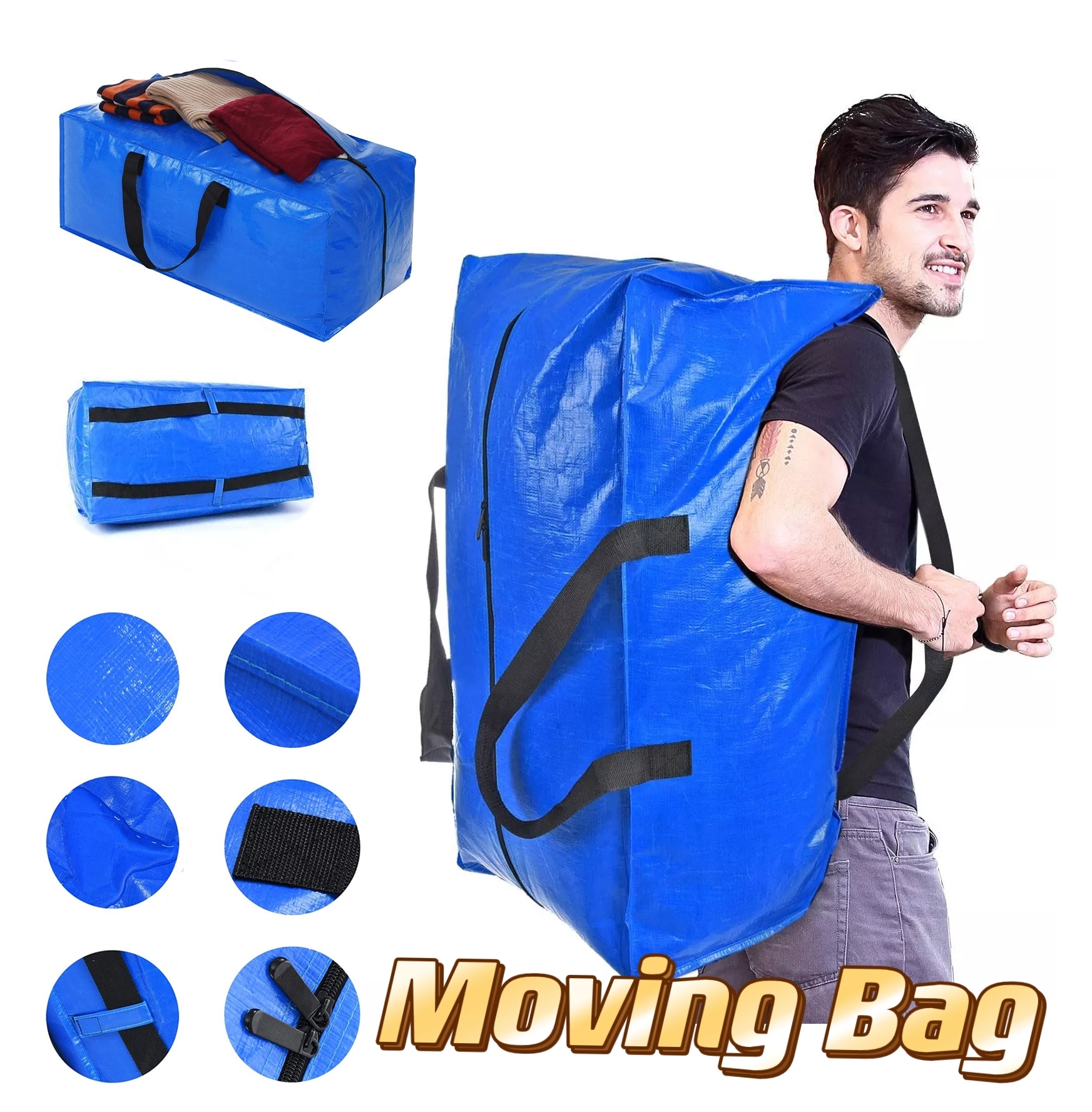Special sewing Tarps of Waterproof strong King size queen size moving bag of poly tarpPE