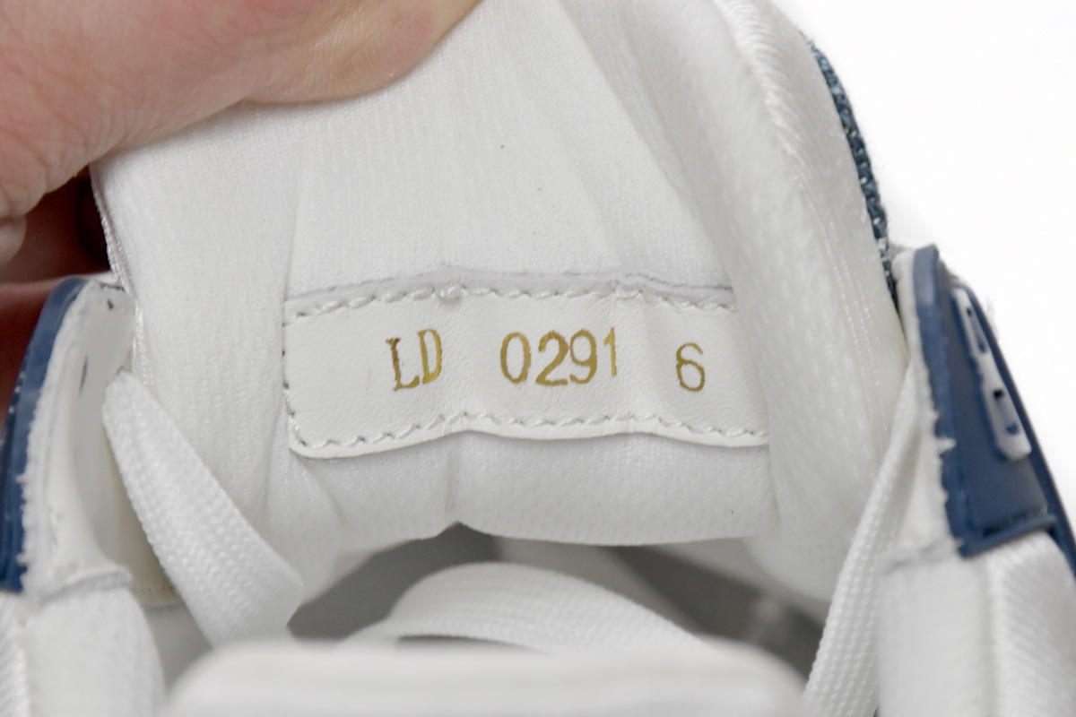 Louis Vuitton LV Trainer Monogram Denim White Blue FD0291