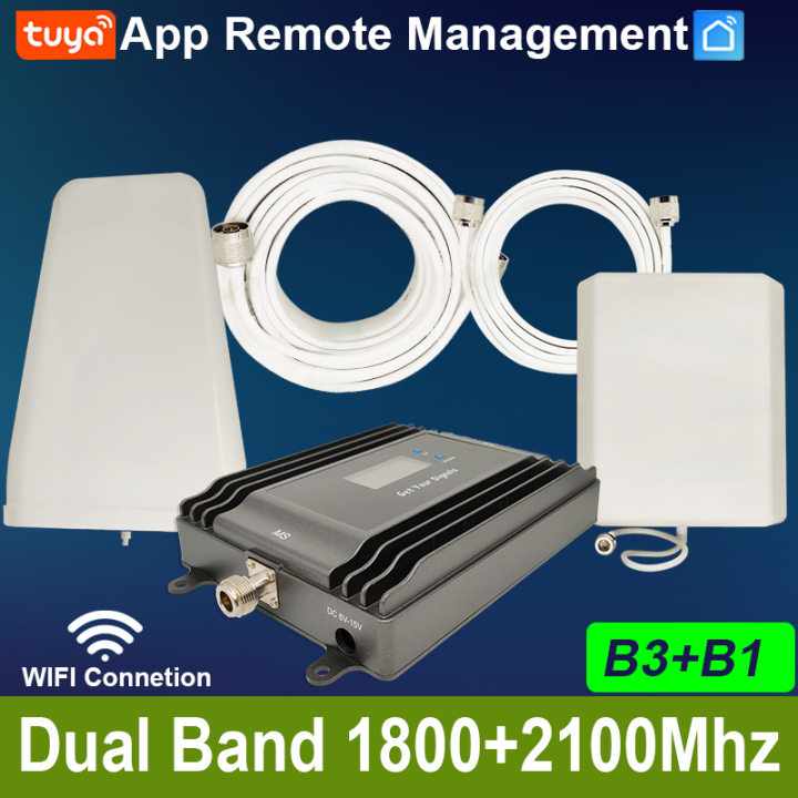 1800+2100Mhz 2G+3G+4G Signal Booster B3+B1 Repeater Dual Band GSM