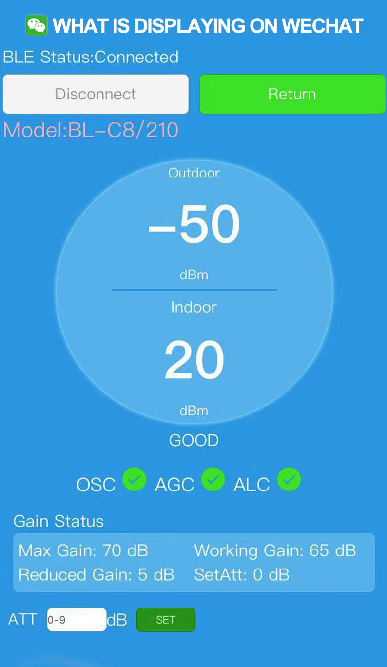 LTE 4G 800Mhz Band 20 Signal Booster Celullar Amplifier 4G Repeater LCD Display Bluetooth Connection WeChat App Monitor 