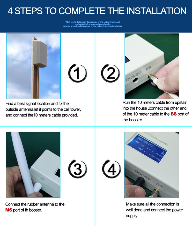 LTE 4G 800Mhz Band 20 Signal Booster Celullar Amplifier 4G Repeater LCD Display Bluetooth Connection WeChat App Monitor 