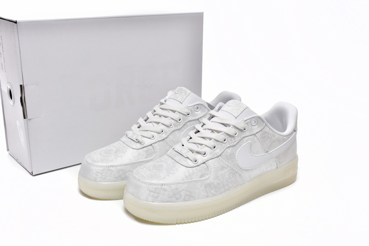 G5 CLOT x Air Force 1 Low Premium White Silk,AO9286-100