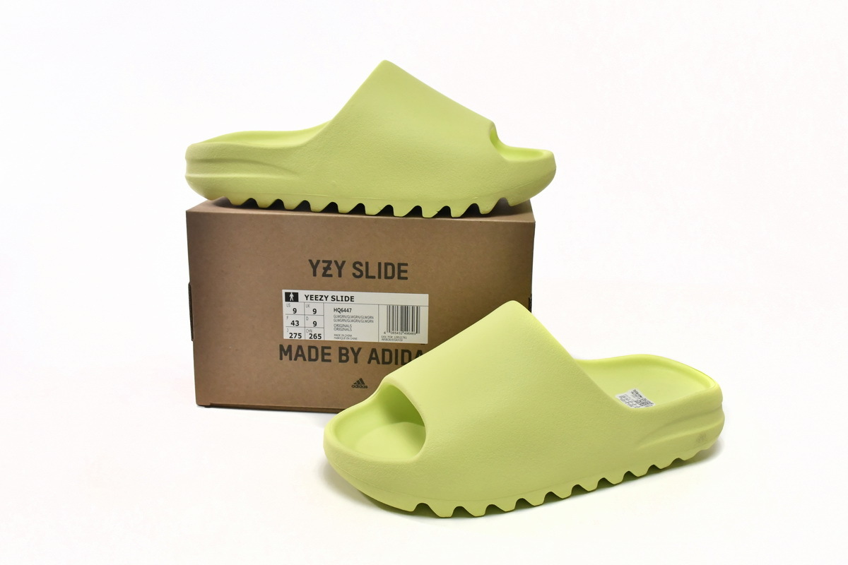 OG Yeezy Slide Glow Green，HQ6447