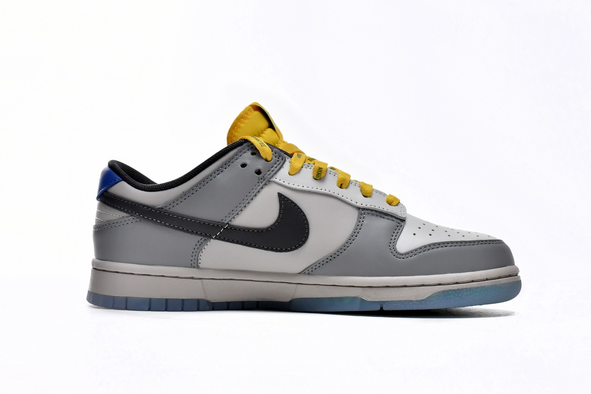 LJR Dunk Low Gray, Black and Yellow,DR6187-001
